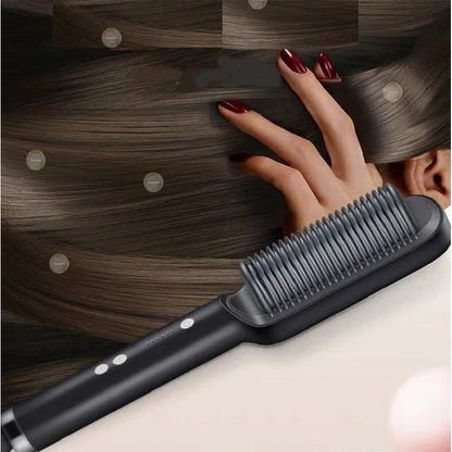 Brosse lissante électrique professionnelle en céramique à chauffage rapide